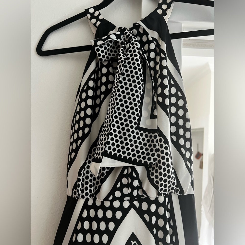 Eliza J Print Crêpe de Chine A-Line Maxi Dress | Nordstrom - Picture 4 of 5